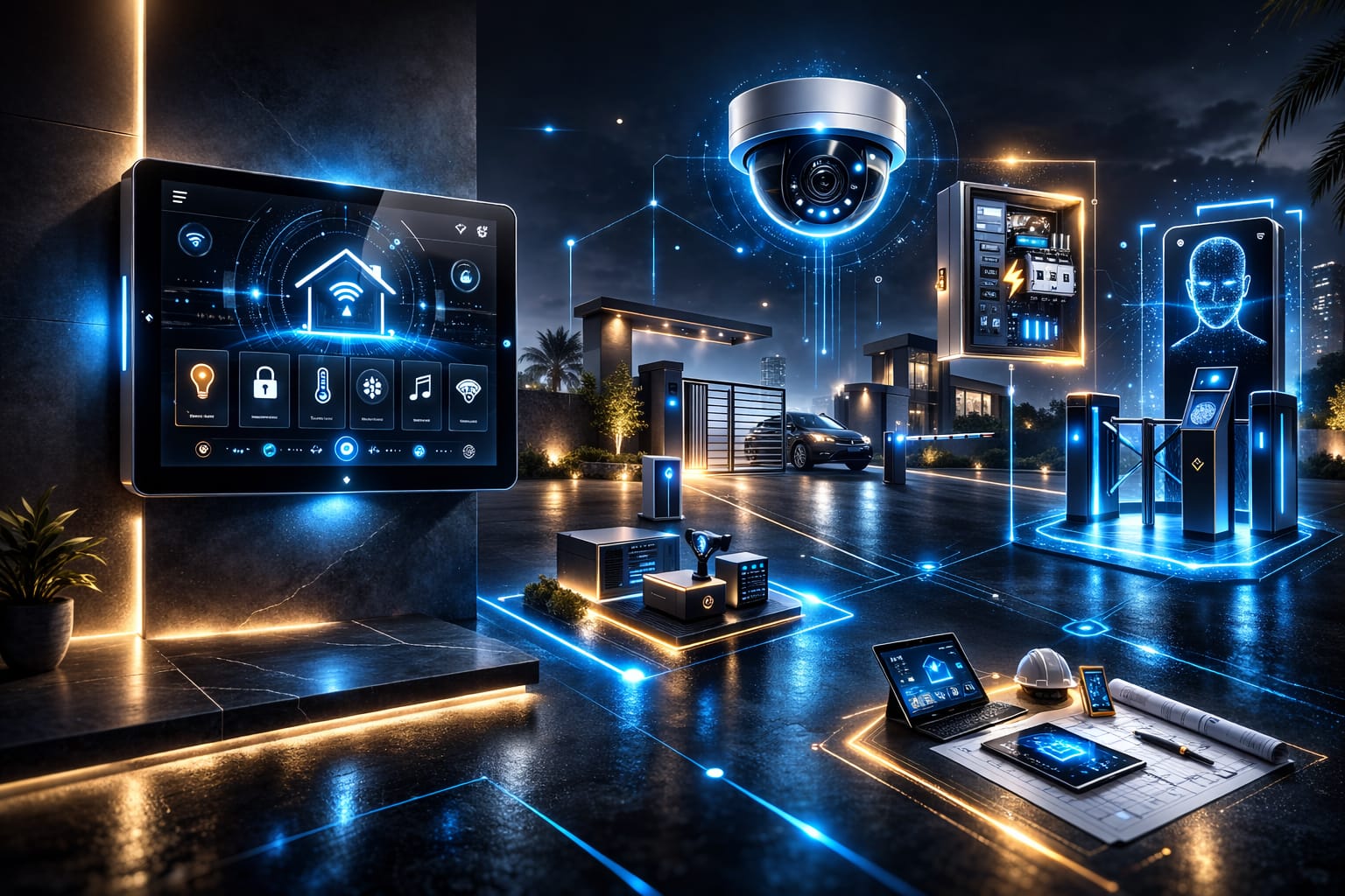 تركيب كاميرات مراقبة وأنظمة سمارت هوم - شركة تكامل Tkamol بالقاهرة والتجمع والعاصمة الإدارية